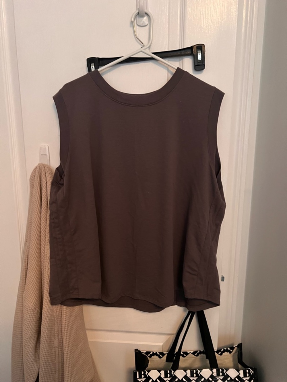 Joe Fresh Sleeveless Crewneck Tank Top in Brown
